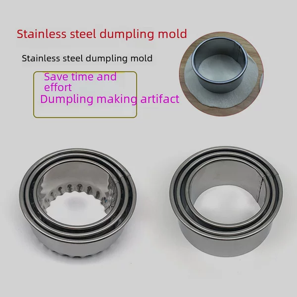 Stainless Steel Dumpling Skin Mold Dumpling Cutter Dumpling Skin Cutting Tool Dumpling Skin Cutter Three-piece Set