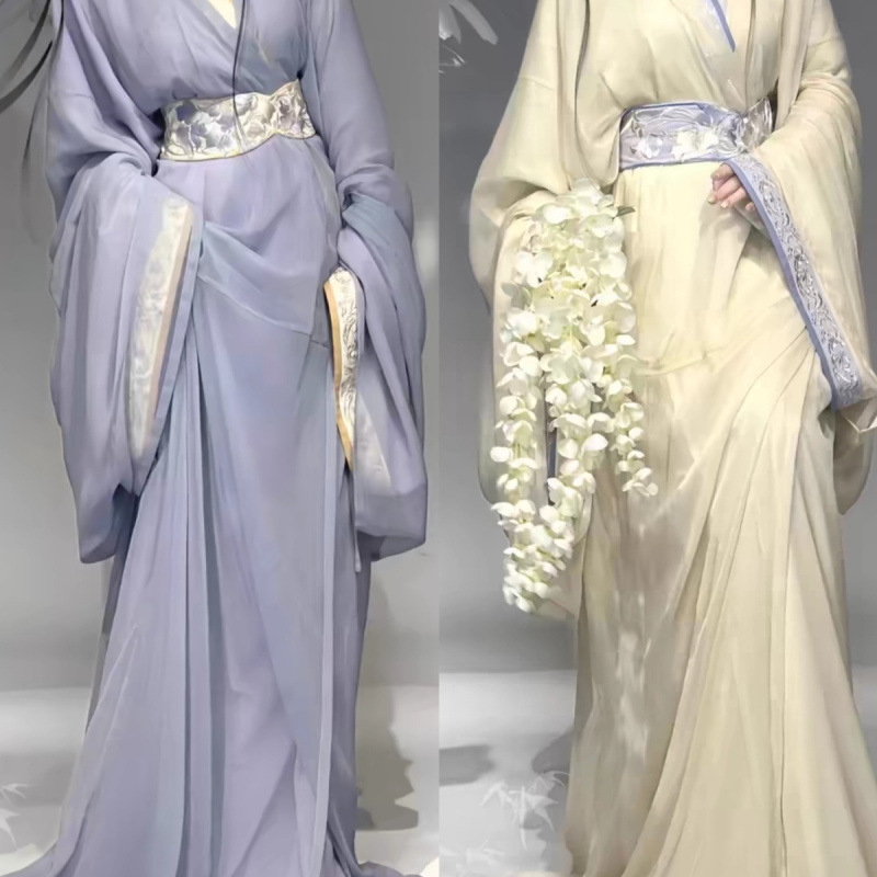 汉服女新款战国袍成人古装女款小个子古风女装复原直裾织金拖尾款|undefined