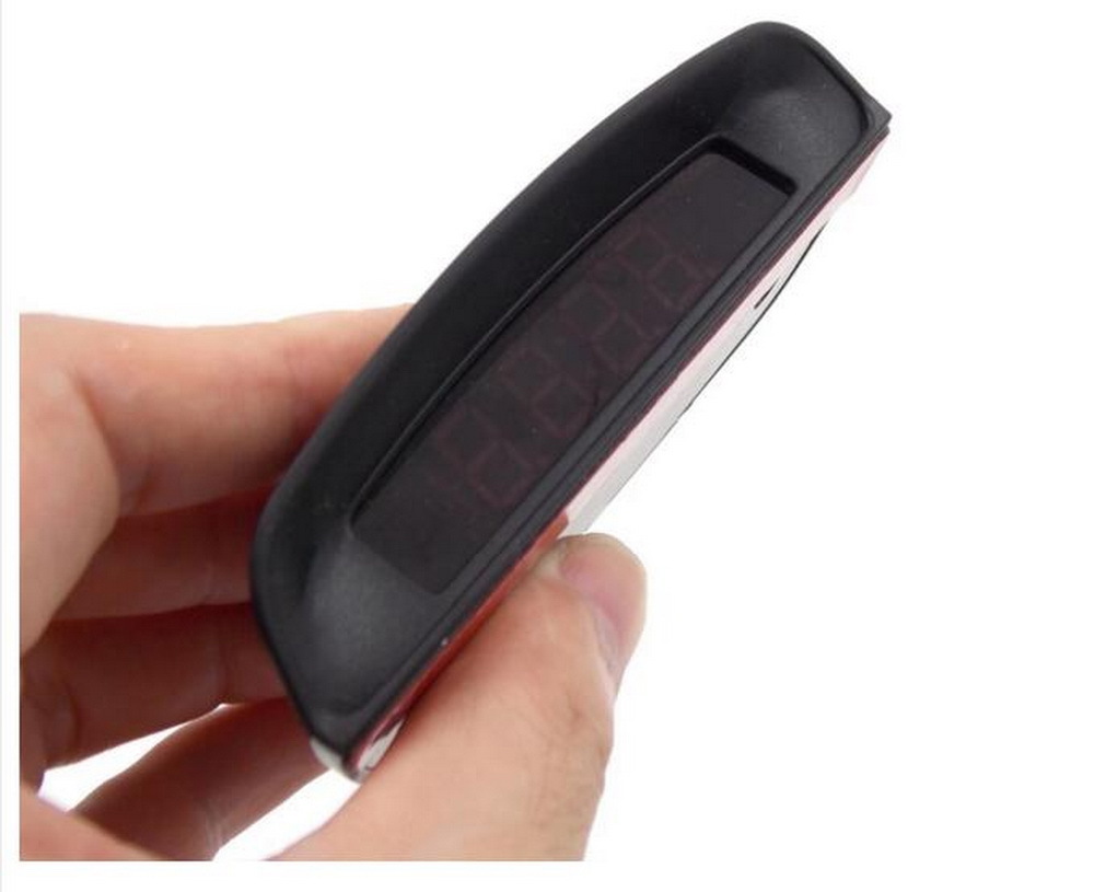 Car electronic clock, three-in-one temperature, voltage, and time display, car cigarette lighter electronic clock
