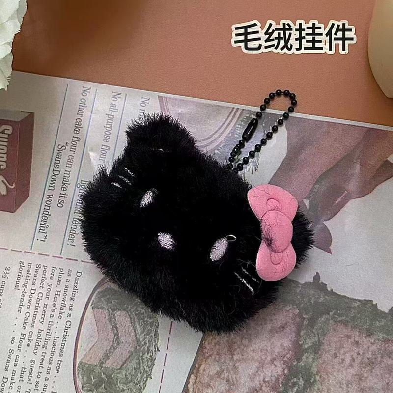创意卡通毛绒公仔猫咪钥匙扣挂件小礼品地推做活动包包挂饰配饰女|undefined