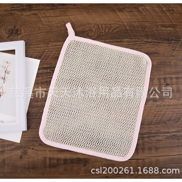 Toalla de baño espumoso Toalla cuadrada de jabón Toalla de lavado espumoso de nailon Tabletas de espuma de jabón de doble capa 2226 en stock