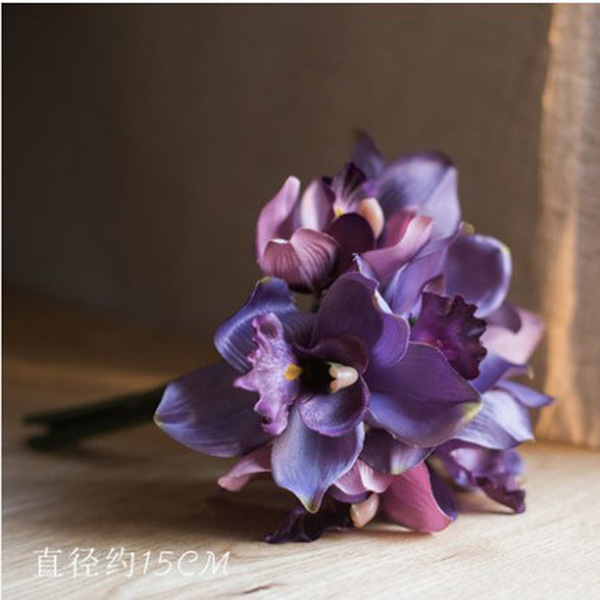 Simulation foreign cricket orchid fake flowers landed on the ground…