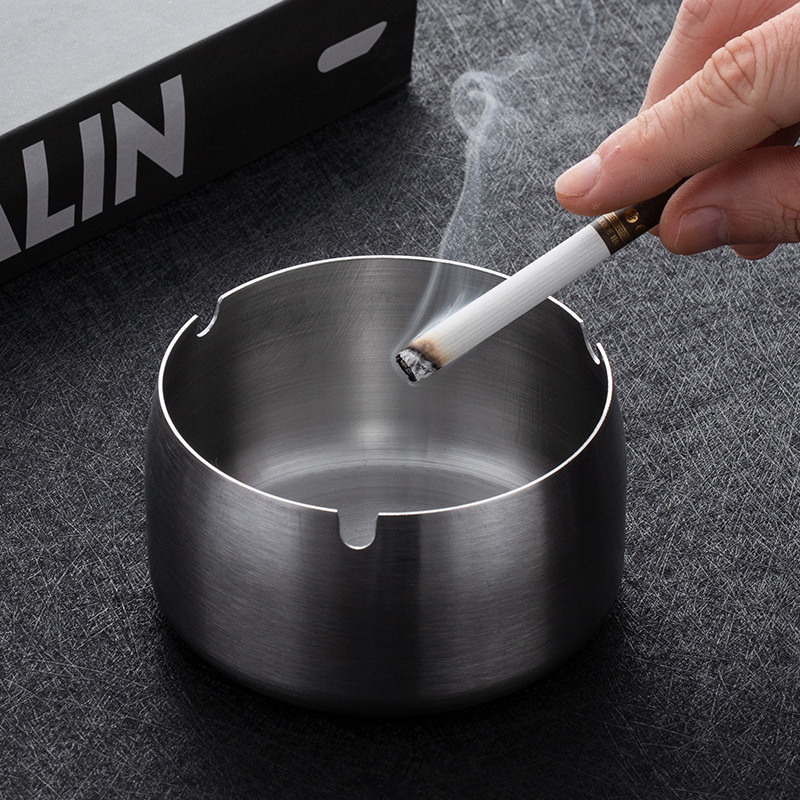 Windproof ashtray stainless steel for hotel
