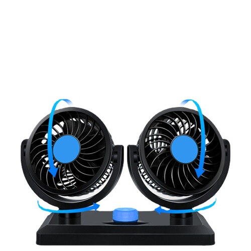 Xia Xin car fan large truck 24v 12v refrigeration minivan double-head car powerful car electric fan