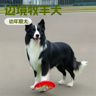 纯种边境牧羊犬幼犬活体狗狗三通七白边牧护卫犬工作犬搜救犬宠物