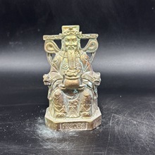 批发仿铜财神摆件 仿古树脂财神家居办公摆件工艺品