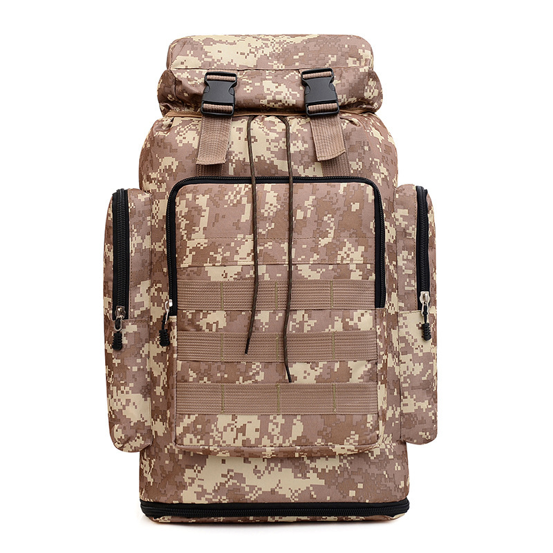 70L bolsa de montañismo de camuflaje impermeable de gran capacidad mochila táctica de ocio deportes al aire libre senderismo mochila