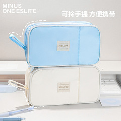 簡約雙面筆袋馬卡龍文具袋大容量ins日系學生多功能鉛筆盒跨境批