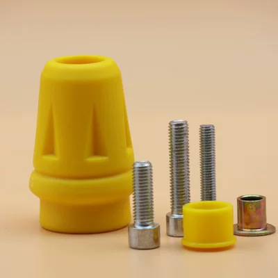 Motorcycle bumper Rubber Ball Head Gsx250R/St - yellow-single-with-3-different-types-of-screws