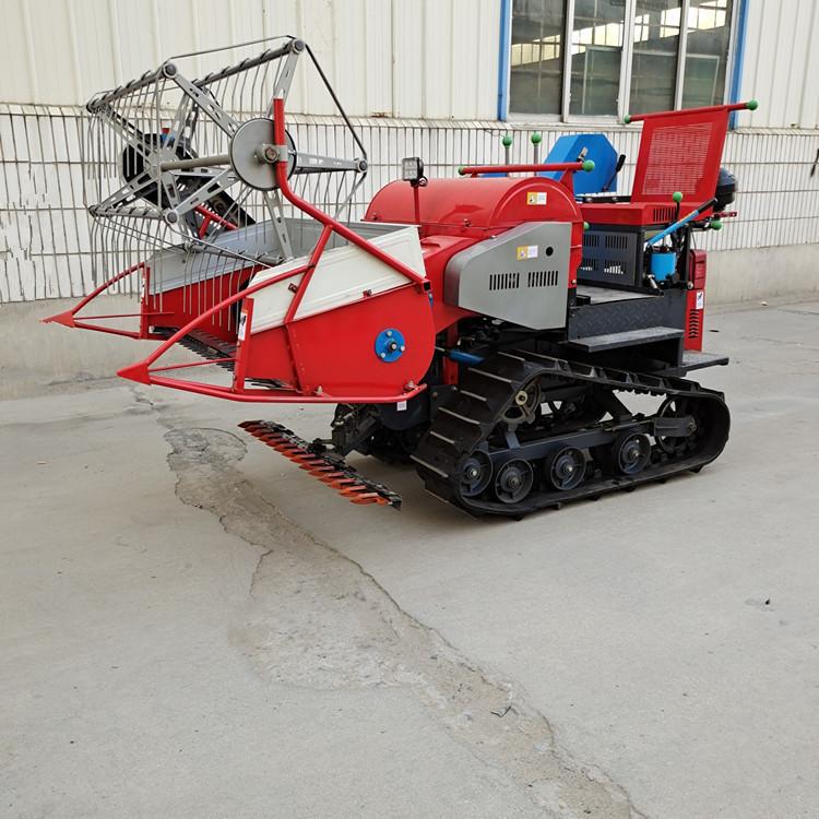 gran cosechadora combinada de trigo arroz pequeña máquina automática de granos, colza, soja y sorgo trillado integrado