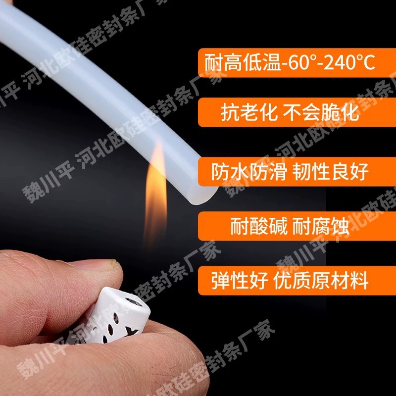 Силиконовые твердые круглые полосы уплотнения водонепроницаемые и термостойкие силиконовые полосы 1/2/3/4/5/6/8/10/12/15MM