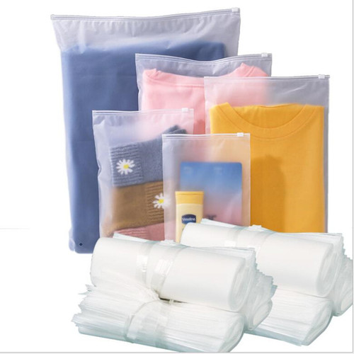 CPE clothing and accessories packaging bag, plastic matte zipper bag, hosiery and underwear packaging self-sealing bag, T-shirt packaging bag