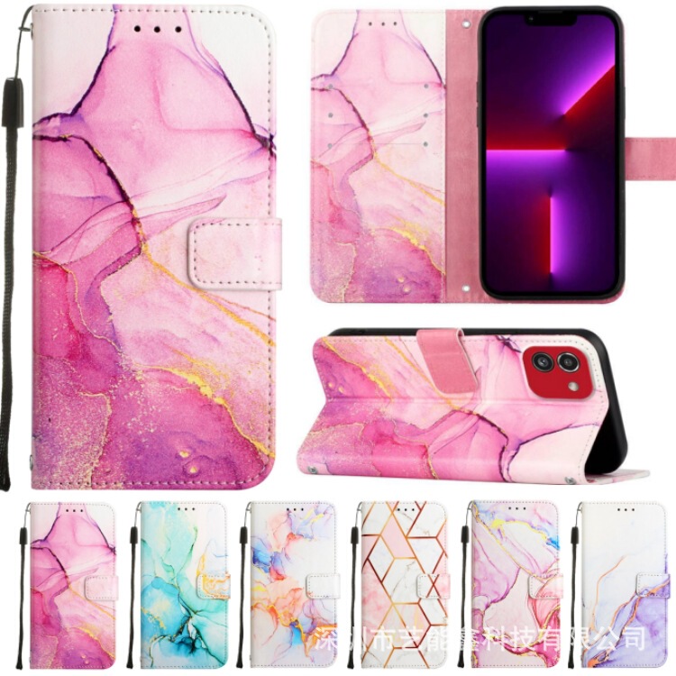 Suitable for A73 A53 A33 A13 A03 A03S A22 A32 A52 A72 A12 Marble Leather Case Suitable for A73 A53 A33 A13 A03 A03S A22 A32 A52 A72 A12 Marble Leather Case