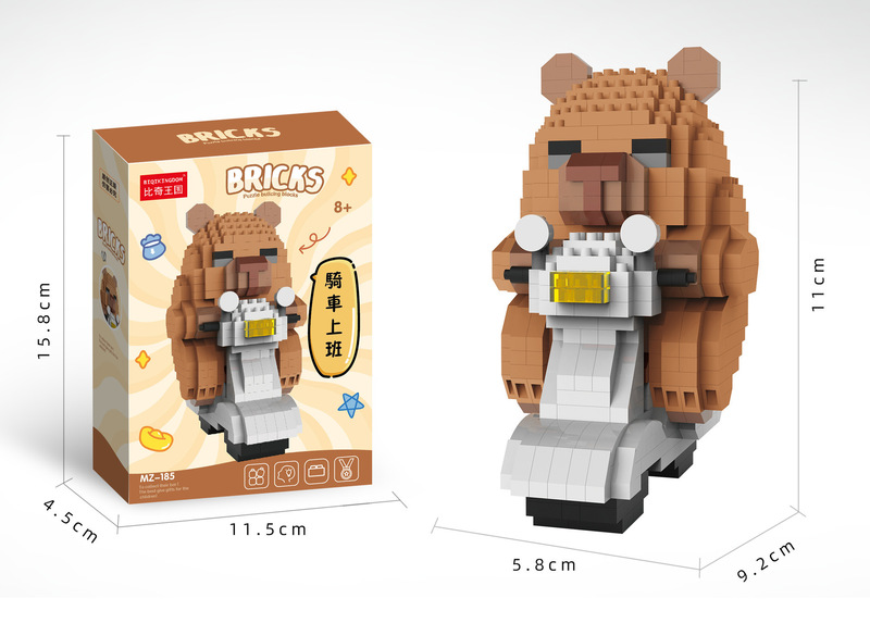 レゴケーキ人形動物微粒子パズル組み立てビルディングブロックおもちゃデスクトップ装飾品女の子卸売と互換性があります|undefined