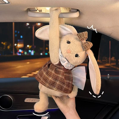 Car tissue box/set: Rabbit Design, In-Car Tissue Holder, Creative