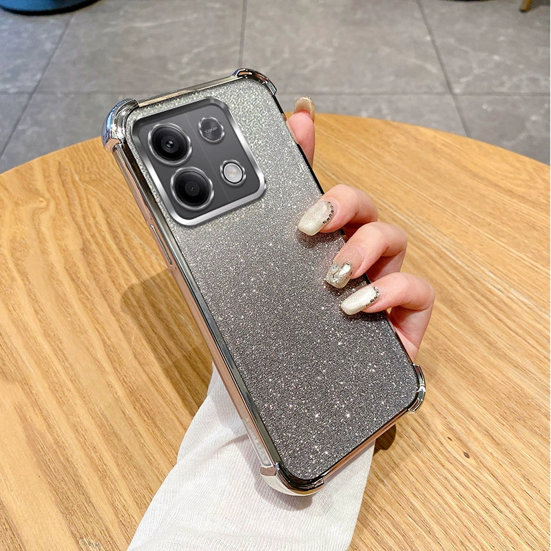 [Совместимый с Redmi Note 15 Pro чехол для телефона с квадратным корпусом, красная вспышка Redmi 14C, гальванический красный корпус Redmi Note 12, мягкая защита]