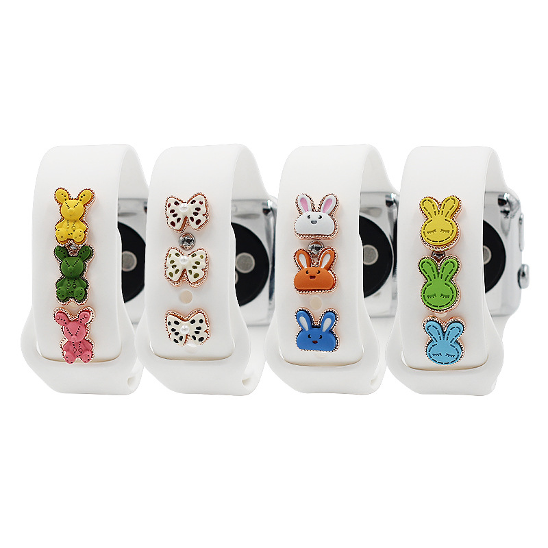 Loss Clearance Suitable for Apple Watch Smart Watch Decorative Buckle Silicone Strap Creative Strap