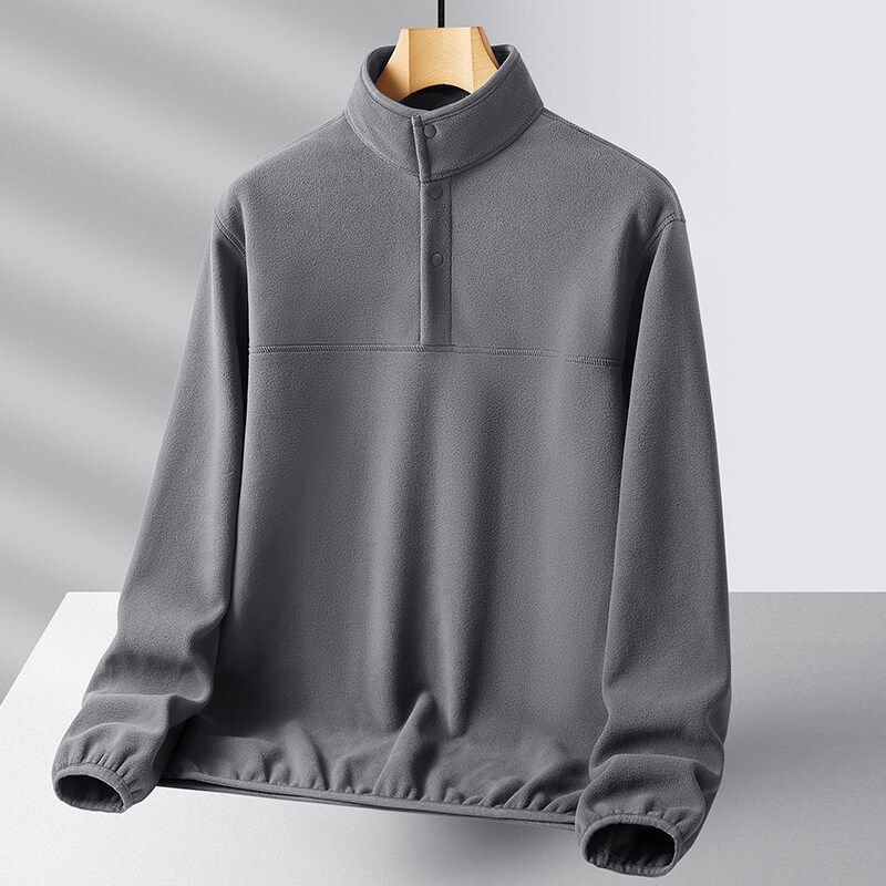 Travel fashionable velvet keep warm solid color sweatshirt for…