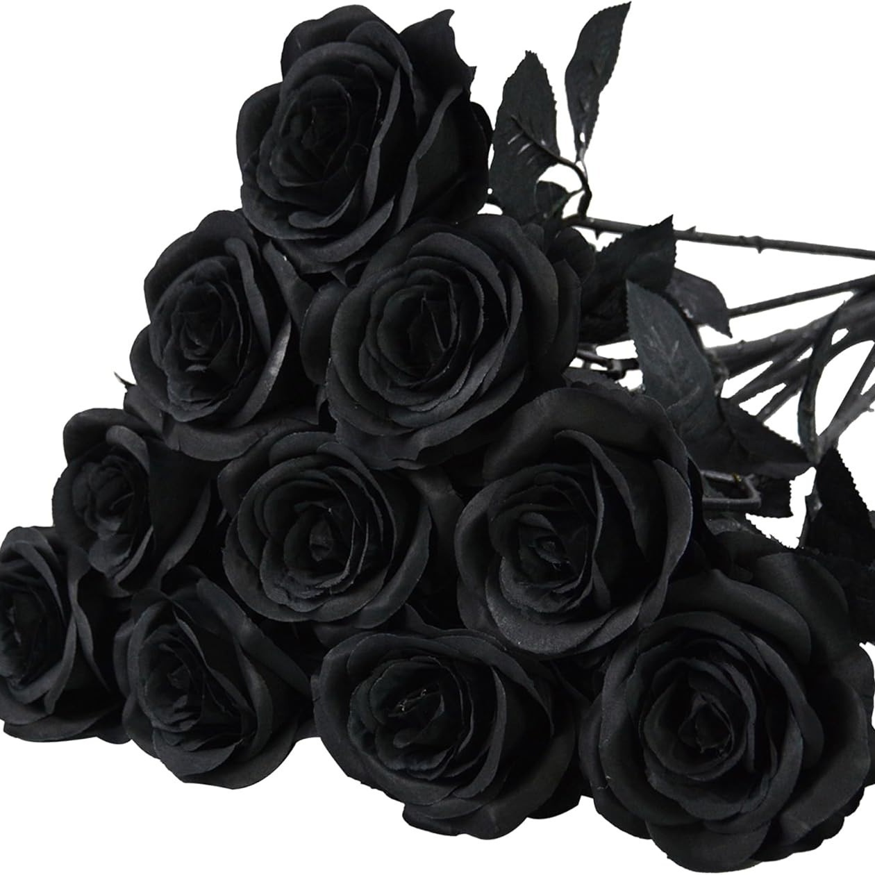 Rosa Artificial Estilo Gótico Seda Decorativo para Halloween y Fotografía image 8
