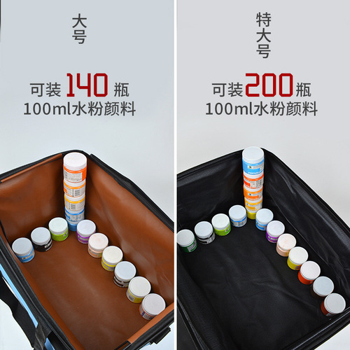Art canvas waterproof folding portable gouache paint storage box gouache painting tool box art paint box painting box