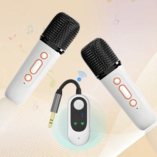 Microphone and Speaker Integrated Karaoke Device for Mobile Phones, Wireless Bluetooth Home Singing, Children's Entertainment, Family Ktv