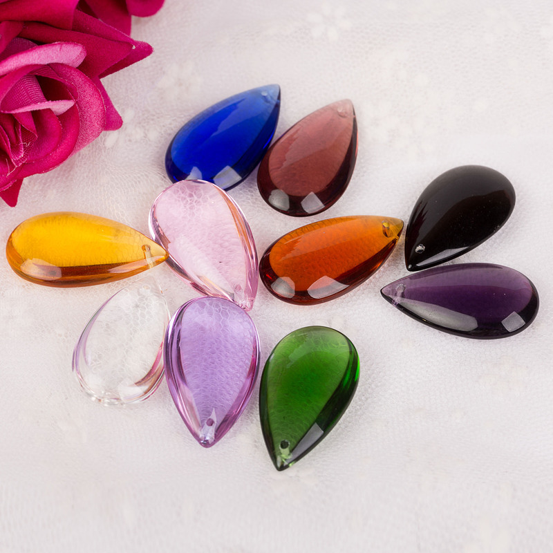 Glossy water drop pendant Crystal loose bead curtain curtain diy handmade jewelry lighting accessories glass beads wholesale Glossy water drop pendant Crystal loose bead curtain curtain diy handmade jewelry lighting accessories glass beads wholesale