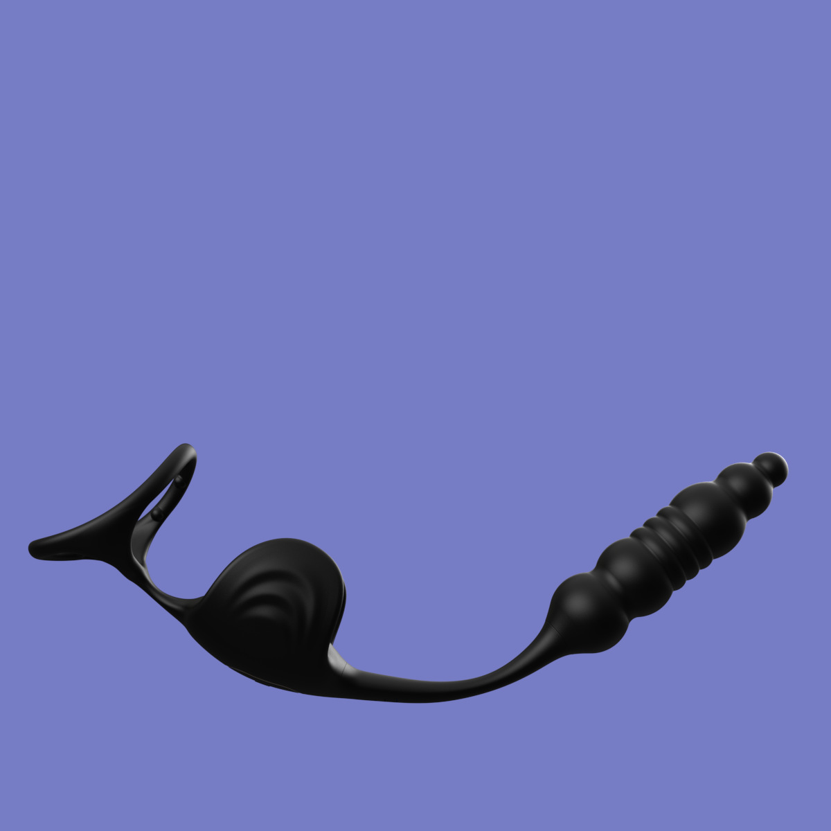 App-Controlled Telescopic Prostate Massager with Vibrating Rear Plug, Silicone — detail image 11