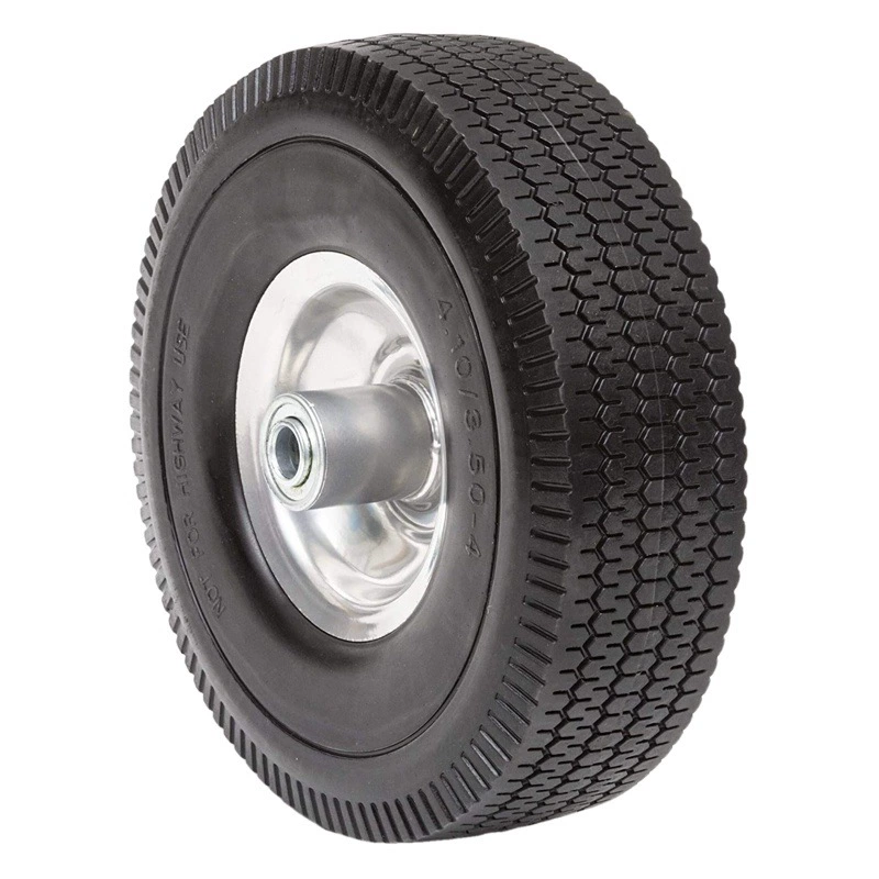 4,10/3,50-4PU твердые шины Пены Заполнены Колесо для тележки Non-плоская надувная косилка