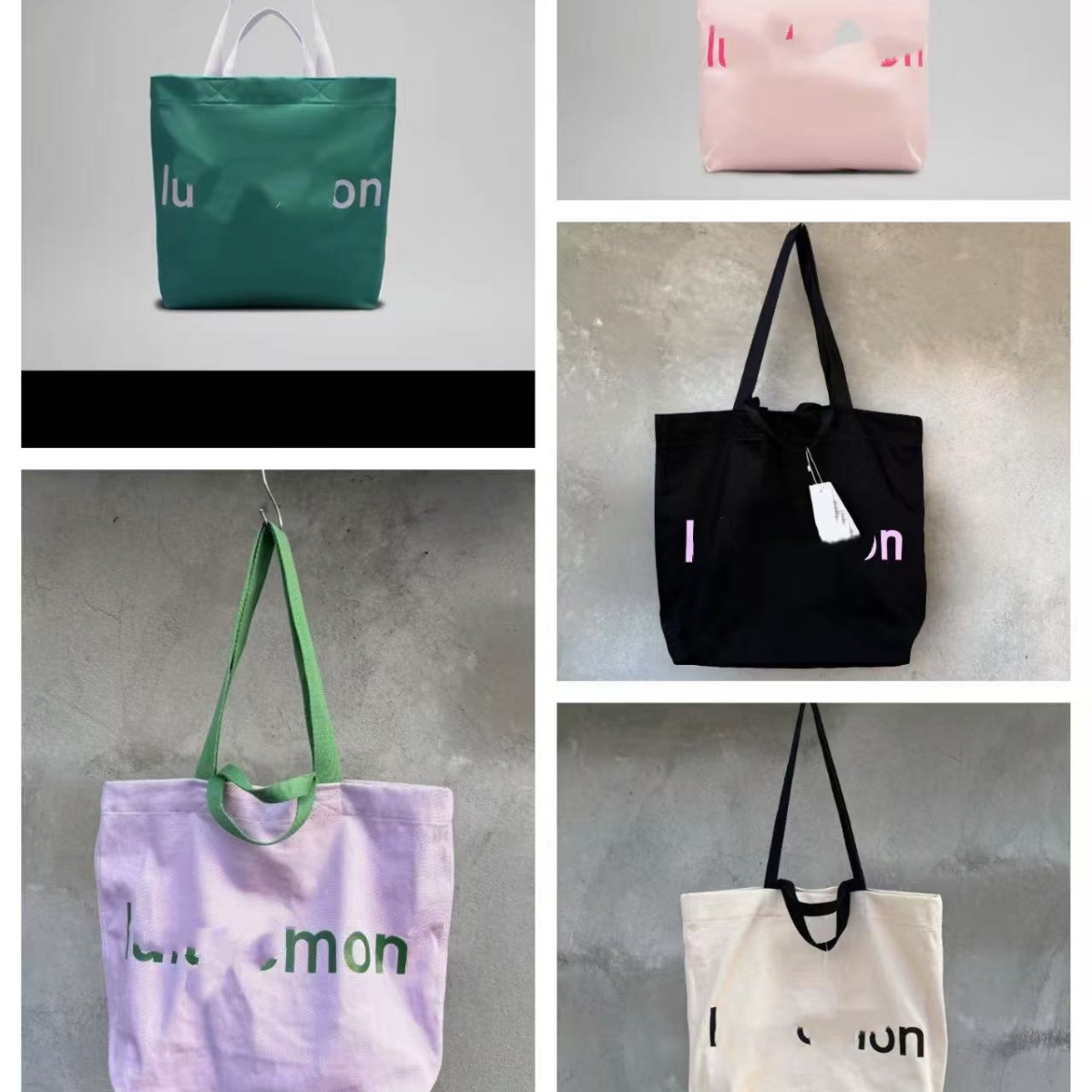 2025 New Lujia Men's and Women's Tote Bag Shoulder Bag Cosmetic Bag Handbag Student Bag Canvas Bag Crossbody Bag