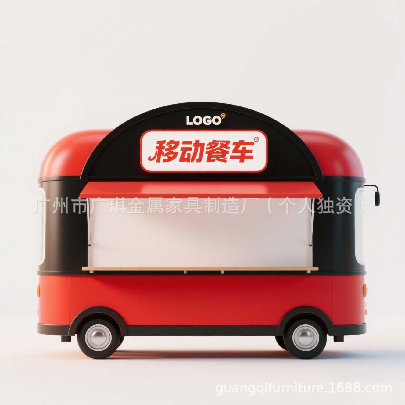 不锈钢移动餐车 步行街流动商铺 游乐园广场小吃烧烤户外小吃车