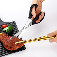 Korean BBQ tongs, 304 stainless steel bread tongs, buffet steak tongs, food tongs, grilling tongs, food serving tongs
