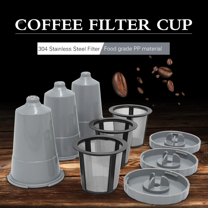 Compatible with keurig reusable coffee capsule reusable k cup filled coffee filter unit