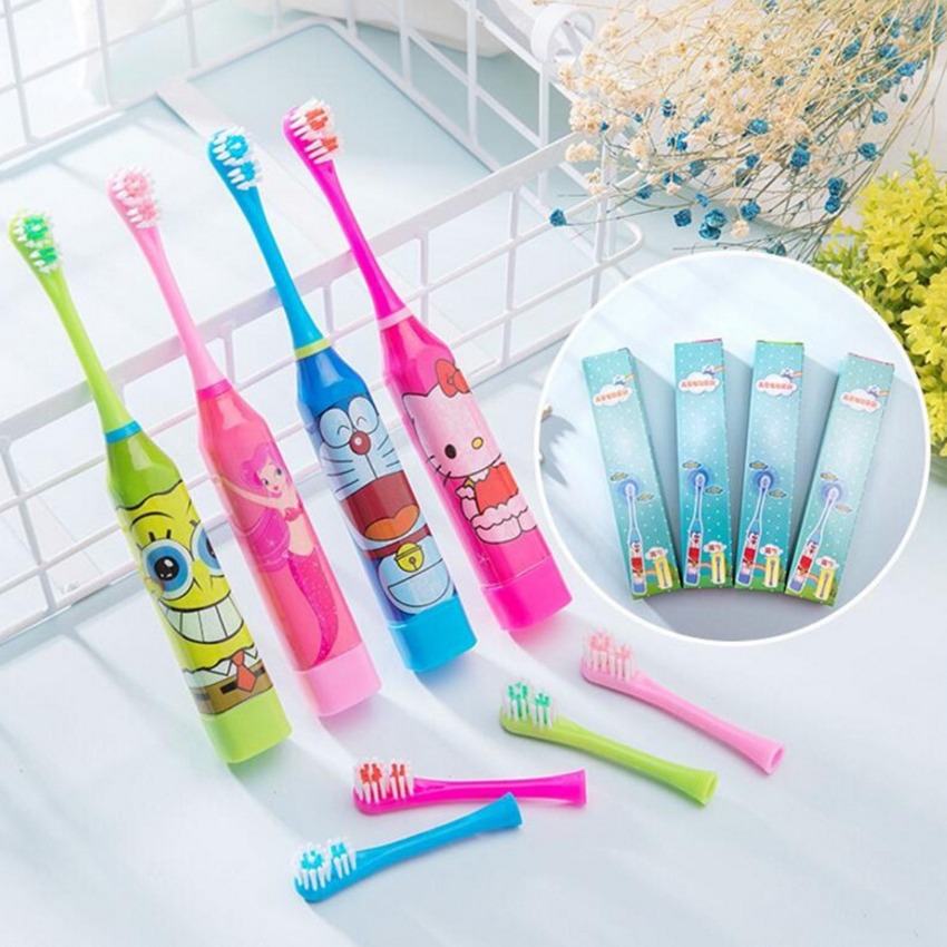 Manufacturer Cartoon Kidsren's Electric Toothbrush Family Ultrasonic Vibration Toothbrush Baby Toothbrush 3-12 Years Old Toothbrush Direct Sales
