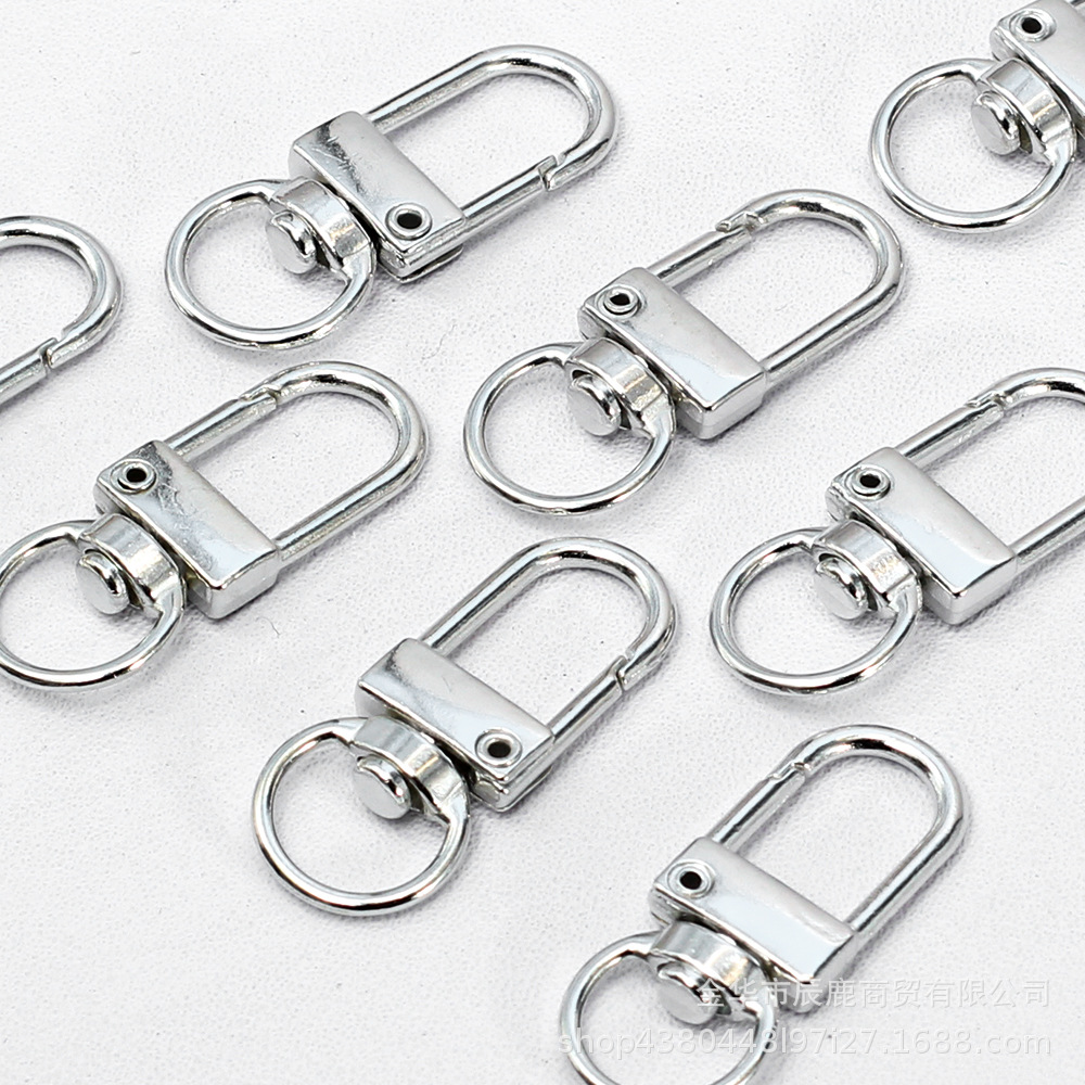 Practical Keychain Accessories, Thick Keychain, Zinc Alloy Hook, Metal Swivel Hook, Pet Dog Hook