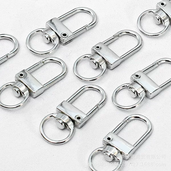 Practical Keychain Accessories, Thick Keychain, Zinc Alloy Hook, Metal Swivel Hook, Pet Dog Hook
