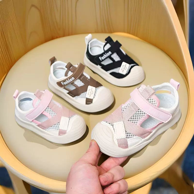 2025 Летняя сетка обувь новый стиль детские сандалии мягкие подошвы для ног