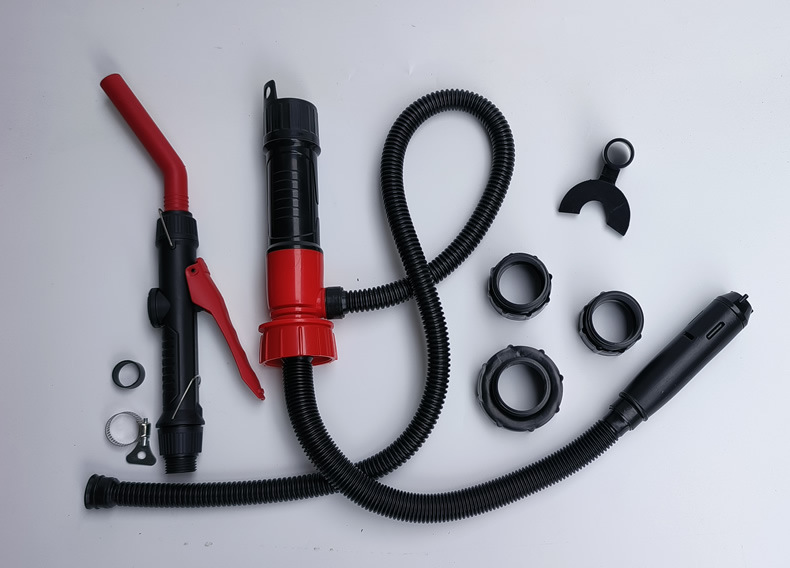 Cross-Border Temu Detachable Electric Water Pump Oil Suction Pipe Portable Electric Oil Pump Self-Driving Gasoline Hose Transfer