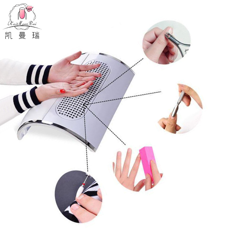 Ventilador de tres hojas aspiradora de uñas máquina de polvo de uñas transfronteriza japonesa 40W aspiradora de uñas bolsa de polvo * 2