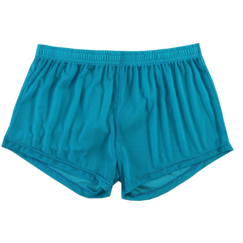 Ropa interior de los hombres suelta transpirable boxeadores malla transparente más tamaño boxeadores de moda personalidad coqueta cómodos pantalones cortos cabeza