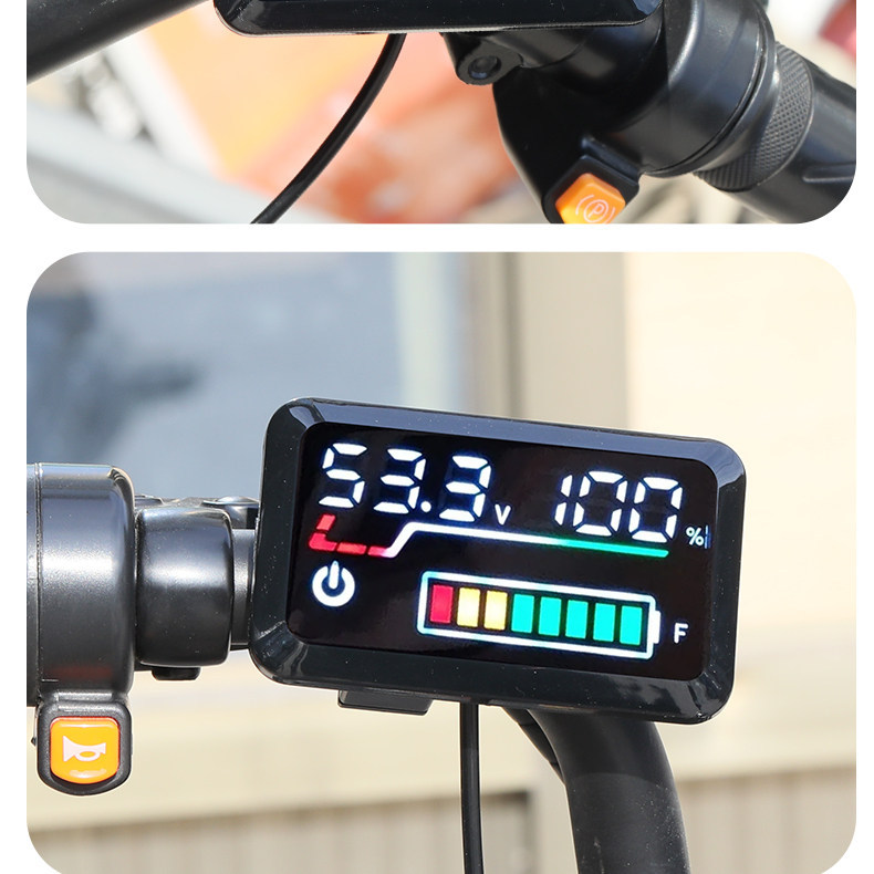 Electric Vehicle Lithium Battery Lead-Acid Battery 48V60V72V Adjustable Universal Power and Voltage Display Meter