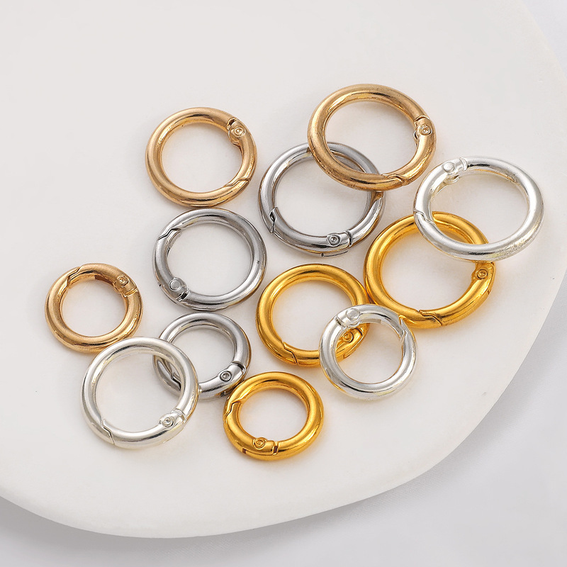 Alloy Bag Hanging Buckle Accessories Open Ring Ring Spring Buckle Jewelry Buckle Buckle Luggage Clothing Keychain Hook