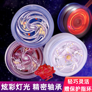 Cheap Wholesale Colorful Luminous Yo-Yo Boy Automatic Recycling YOYO Ball Flash Toy Live Sleep Dead Sleep