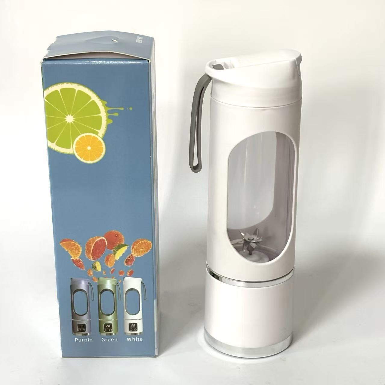 12 cuchillos transfronterizos taza de jugo portátil multifuncional taza de acompañamiento de usuario doméstico taza de máquina de jugo exterior mezclador automático