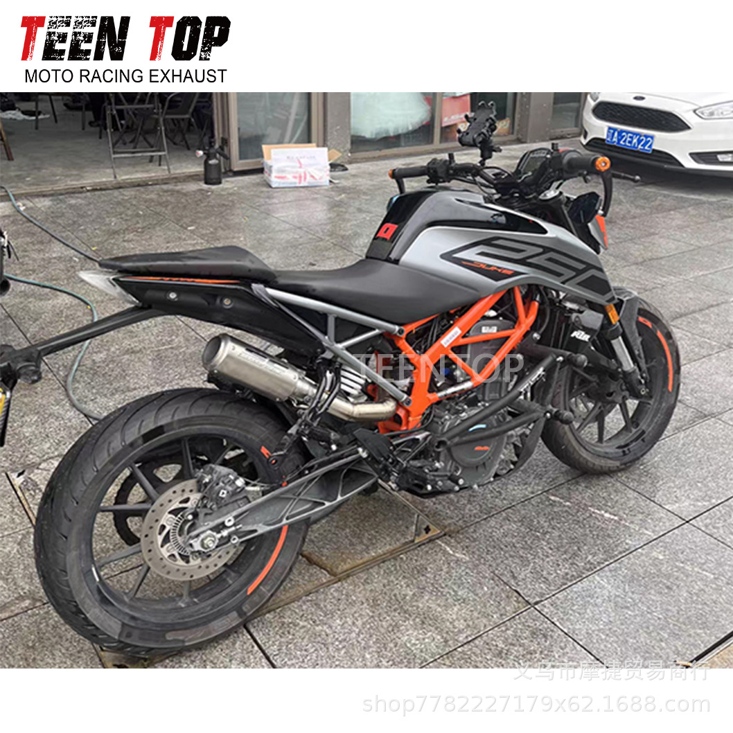 Suitable for Motorcycle Modified Exhaust Pipes Ktm Rc390 Mid-Section Duke250 390 Mid-Section Tail Section Set 17+