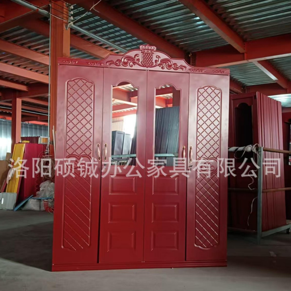 Armario de acero prensado para comercio exterior, armario de acero grabado, armario de hierro, armario para guardar ropa de cama, armario de almacenamiento con diseños impresos, más adecuado para uso doméstico. image 4