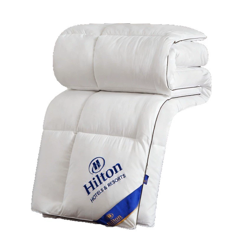 Холстон/Хилтон пуховик? но текст: Hilton down quilt Class A cotton anti-down feather silk quilt thickened winter quilt four-season quilt pure cotton quilt core