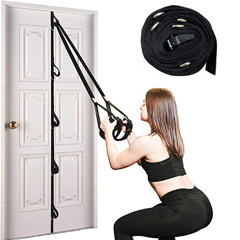 5m Hanging Tension Rope Door Buckle, Door Rear Tension Belt, Punch-Free Exercise Equipment, Suitable for Home Fitness