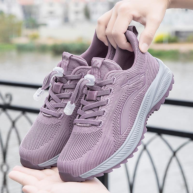 2025 cuatro estaciones zapatos de moda zapatos de mujer primavera zapatos de madres de mediana edad anti-derrapante impermeable zapatos deportivos casuales