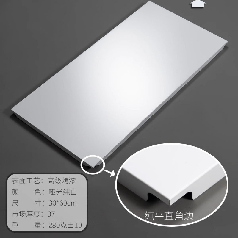 Techo integrado refuerzo de aluminio 300*600 pintura de doble cara techo de aluminio cubierta de baño de cocina fábrica de autoinstalación de material
