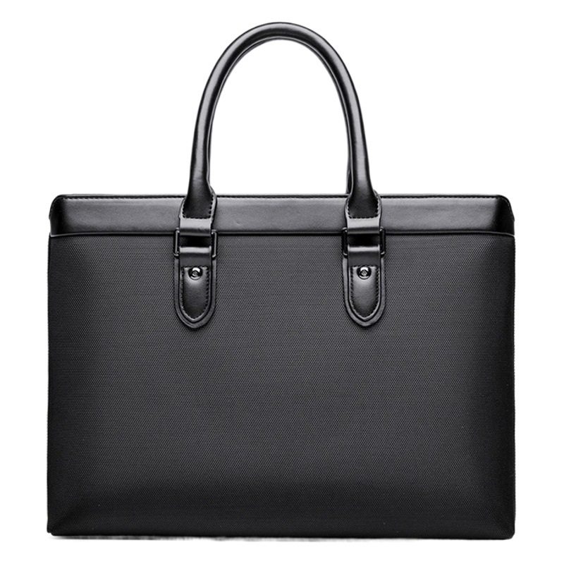 Men's Briefcase Business Handbag Guangzhou Bag Large Capacity Conference Bag Waterproof Oxford Cloth Laptop Bag